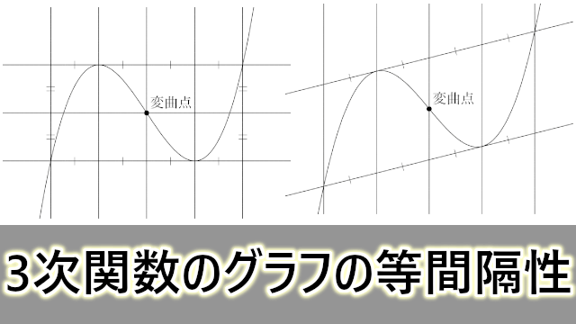 3次関数のグラフの等間隔性 大学入試数学の考え方と解法