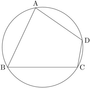 円に内接する四角形ABCD